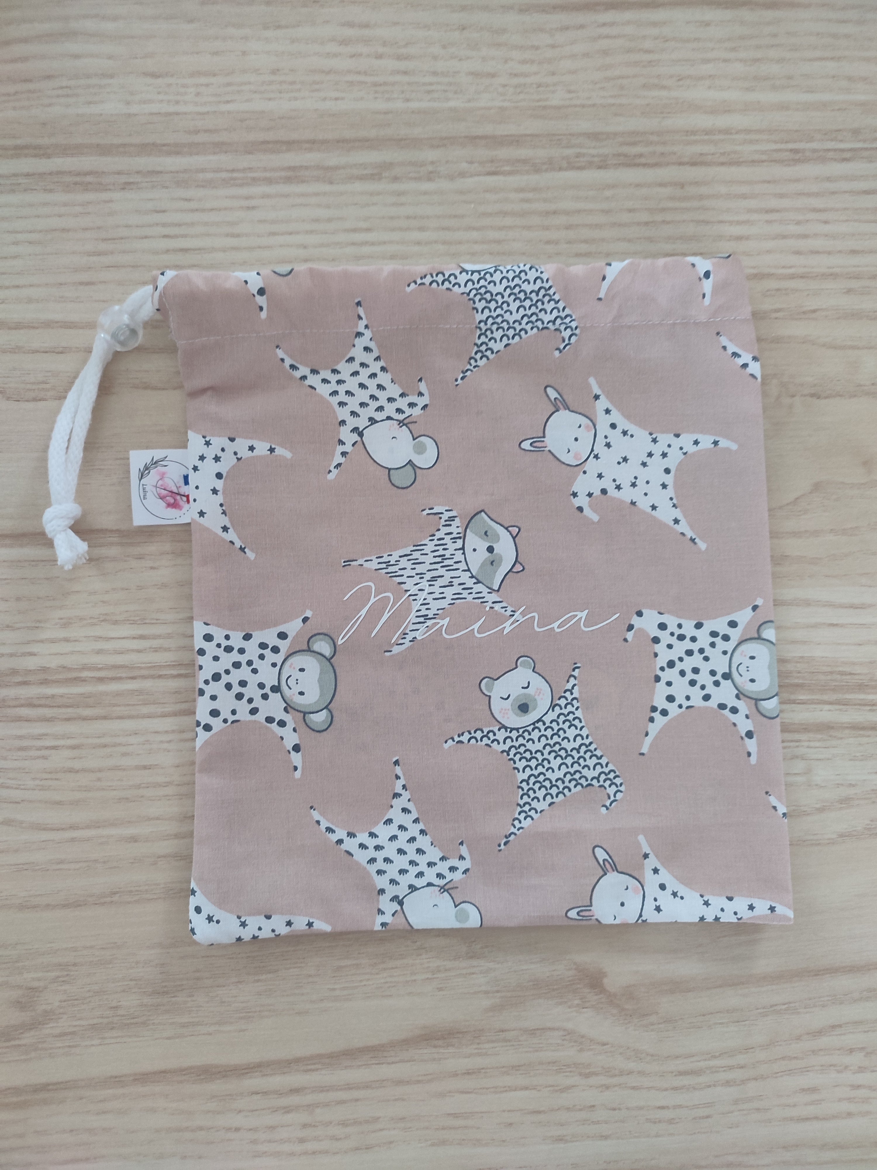 Pochette doudou personnalisable